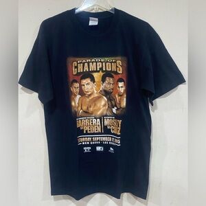 Vintage 00s 2005 Marco Antonio Barrera Sugar Shane Mosley Boxing Graphic Tee L